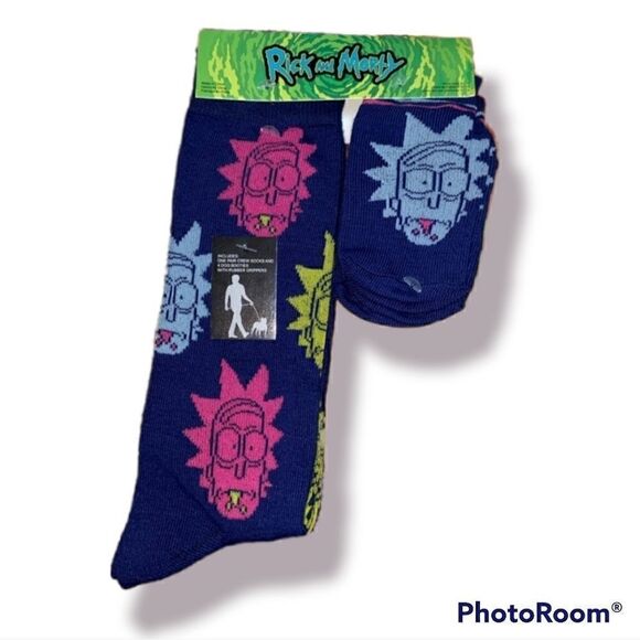 Rick and Morty Novelty Socks and Booties - Picture 1 of 5